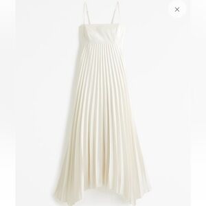 Giselle clasp back pleated dress